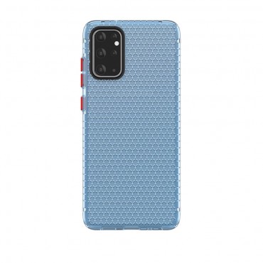 Hibrid TPU gél tok "Honeycomb" Samsung Galaxy S20 Ultra készülékekhez - kék
