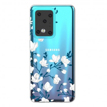 TPU gél tok "Blue Flower" Samsung Galaxy S20 Ultra készülékekhez