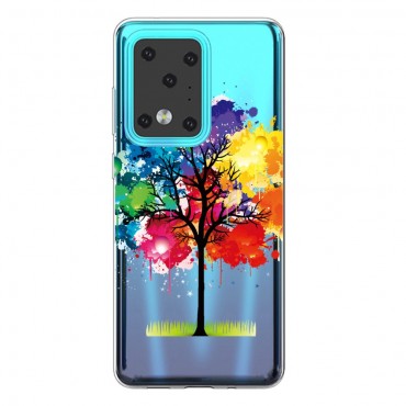 TPU gél tok "Rainbow Tree" Samsung Galaxy S20 Ultra készülékekhez