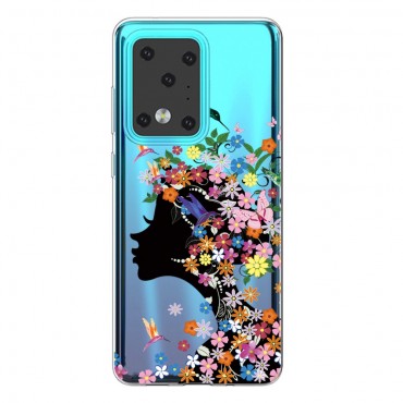 TPU gél tok "Flower Girl" Samsung Galaxy S20 Ultra készülékekhez