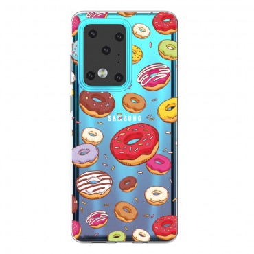 TPU gél tok "Doughnuts" Samsung Galaxy S20 Ultra készülékekhez