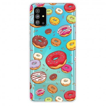TPU gél tok "Doughnuts" Samsung Galaxy S20 készülékekhez