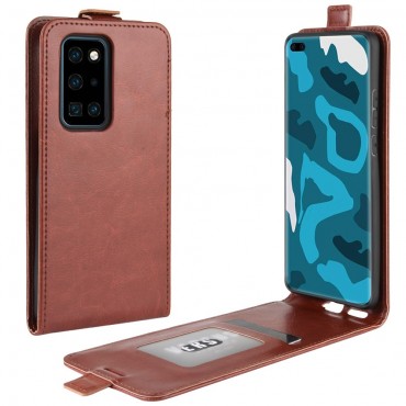Divatos flip tok Huawei P40 Pro készülékekhez - barna