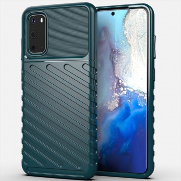 TPU gél tok "Titan X" Samsung Galaxy S20 készülékekhez - zöld