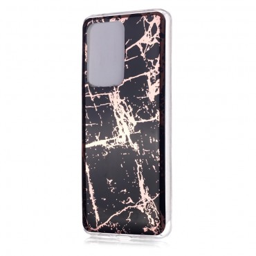TPU gél tok "Metal Marble" Samsung Galaxy S20 Ultra készülékekhez - fekete