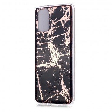 TPU gél tok "Metal Marble" Samsung Galaxy S20 Plus készülékekhez - fekete
