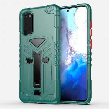 Hibrid TPU gél tok "King" Samsung Galaxy S20 készülékekhez - zöld