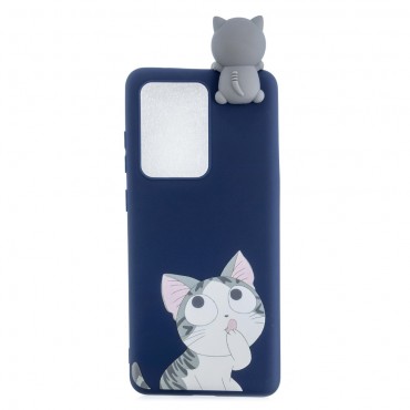 TPU gél tok "3D Cute Cat" Huawei P40 készülékekhez