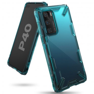 Tok Ringke "Fusion X" Huawei P40 készülékekhez - turquoise green