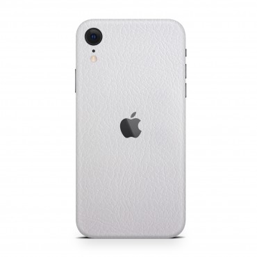 Skin EXO® by Optishield iPhone XR készülékekhez - white leather (Back only)