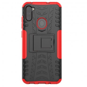 Hibrid TPU gél tok "Tough" Samsung Galaxy A11 készülékekhez - piros