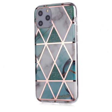 TPU gél tok "Metal Marble" iPhone 11 Pro készülékekhez - kék