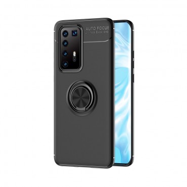 TPU gél tok "Honeycomb" Huawei P40 Pro Plus készülékekhez - fekete