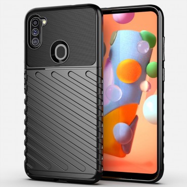 TPU gél tok "Titan X" Samsung Galaxy A11 készülékekhez - fekete