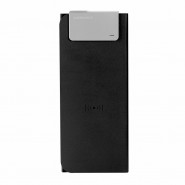 Összecsukható QI töltőállomás és egérpad "Simplify" 2 in 1 - fekete