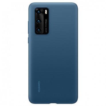 Eredeti tok "Silicone Cover" Huawei P40 készülékekhez - kék