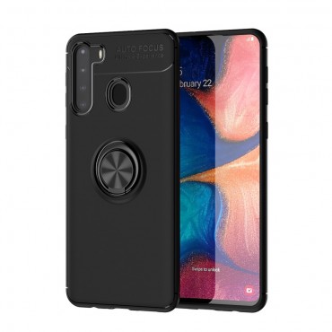 TPU gél tok "Multi Ring" Samsung Galaxy A21 készülékekhez - fekete