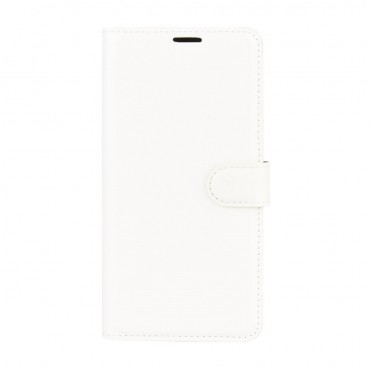 Nyitható tok "Litchi" iPhone 12 Mini készülékekhez - fehér Nyitható tok "Litchi" iPhone 12 Mini készülékekhez - fehér