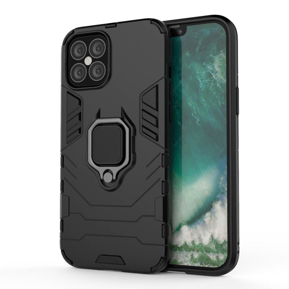Strapabíró tok "Impact X Ring" iPhone 12 Pro Max készülékekhez - fekete