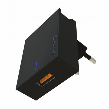 Fali töltő adapter Swissten Supercharge csatlakozóval 22.5 W - fekete Fali töltő adapter Swissten Supercharge csatlakozóval 22.5 W - fekete
