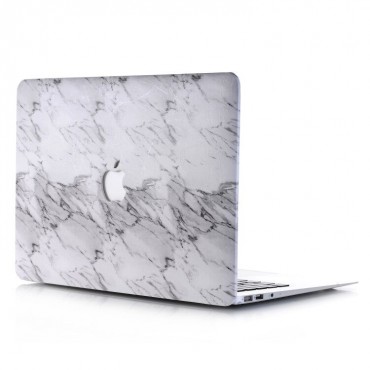 Tok MacBook Pro 13“ 3rd Gen (A1425, A1502) készülékekhez Marble Leather - fehér