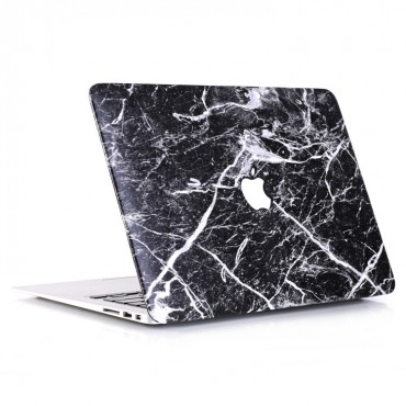 Tok MacBook Pro 13“ (A1706, A1708, A1989, A2159) készülékekhez Leather Marble - fekete