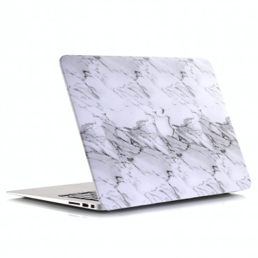 Tok MacBook Pro 15“ (A1707, A1990) készülékekhez Leather Marble - fehér