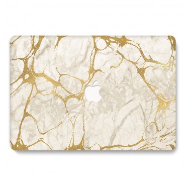 Tok MacBook Air 13“ 3rd Gen (A1932) készülékekhez Patterns - gold marble