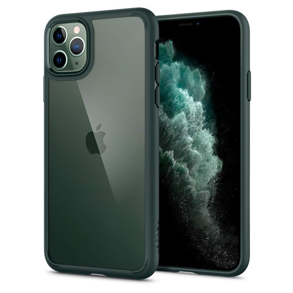 Top Spigen "Ultra Hybrid" iPhone 11 Pro készülékekhez - midnight green