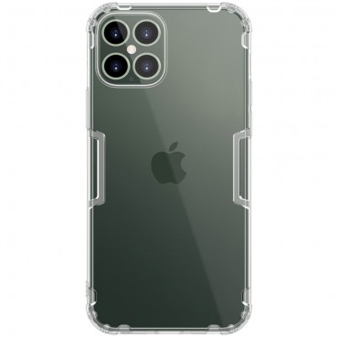 Prémium vékony tok "Nature" iPhone 12 Max készülékekhez - szürke