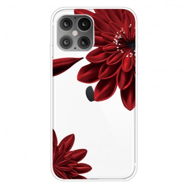 TPU gél tok "Red Dahlia" iPhone 12 Pro Max készülékekhez