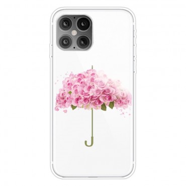 TPU gél tok "Pink Roses Umbrella" iPhone 12 Pro Max készülékekhez
