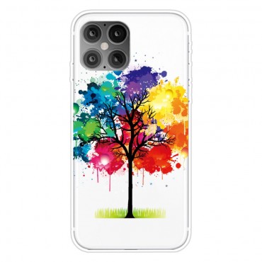 TPU gél tok "Rainbow Tree" iPhone 12 Pro Max készülékekhez