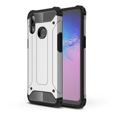 Strapabíró tok "Rock" Samsung Galaxy A10s készülékekhez - ezüst