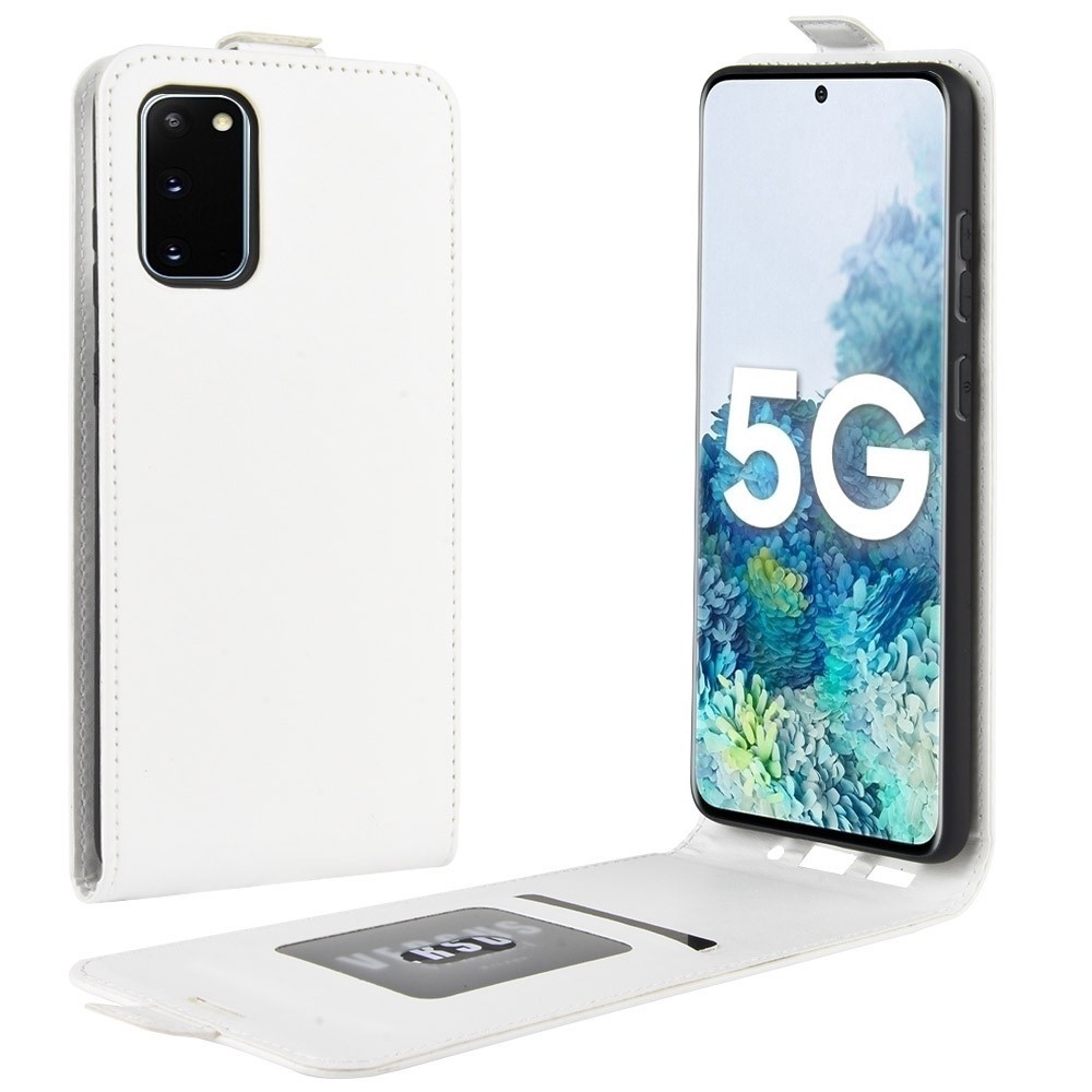 Divatos flip tok Samsung Galaxy S20 FE / S20 FE 2021 készülékekhez - fehér