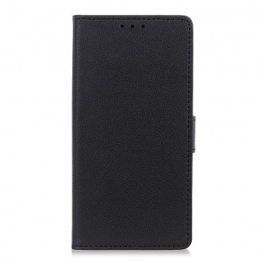Nyitható tok "Litchi" Google Pixel 5 készülékekhez - fekete