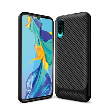 Szilikon tok "Carbon Shadow" Huawei P40 Pro / P40 Pro Plus készülékekhez