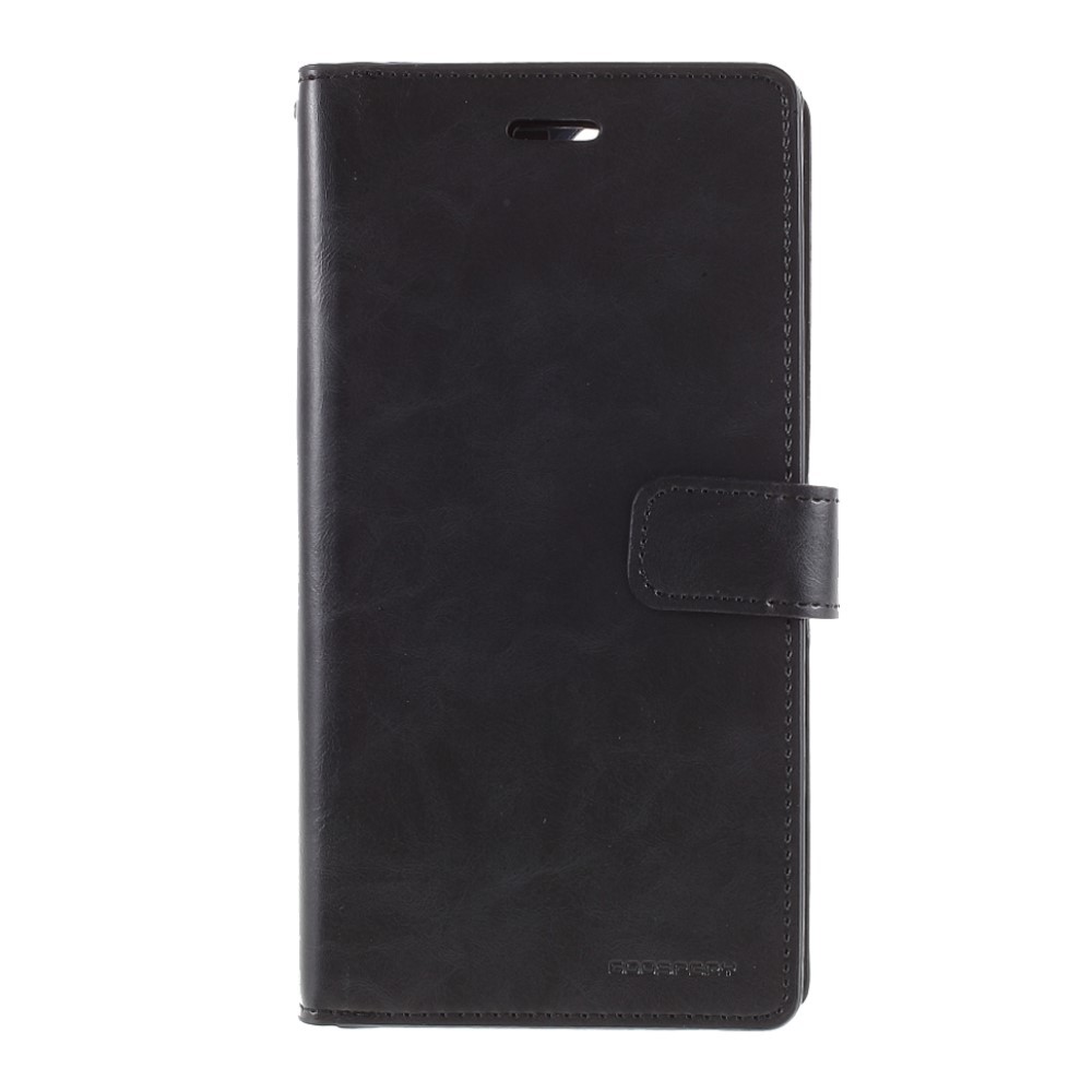 Nyitható tok és pénztárca Goospery Mansoor Diary iPhone 12 Mini készülékekhez - fekete