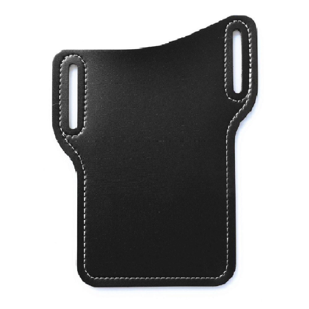 Univerzális övtáska "Belt Pouch" valódi bőrből - fekete - L