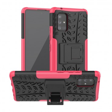 Hibrid TPU gél tok Samsung Galaxy A71 5G készülékekhez - rózsaszín