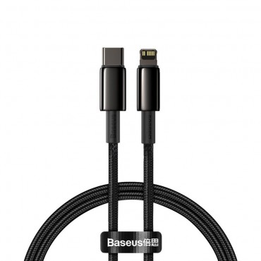 USB-C - Lightning fonott kábel Baseus "Smart" PD 20W töltéssel - 2m - fekete