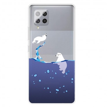 TPU gél tok "Polar Bears" Samsung Galaxy A42 5G készülékekhez