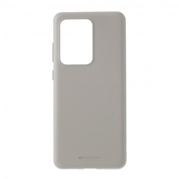 Szilikon tok Goospery Silicone Case Samsung Galaxy S20 Ultra készülékekhez - szürke
