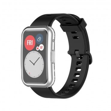 TPU gél tok Huawei Watch Fit készülékekhez - átlátszó