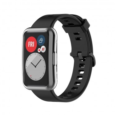 TPU gél tok Huawei Watch Fit készülékekhez - szürke
