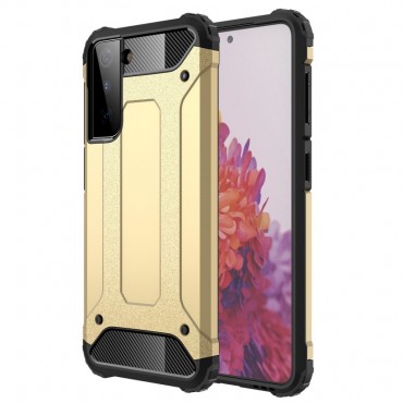 Strapabíró tok "Rock" Samsung Galaxy S21 Plus készülékekhez - arany