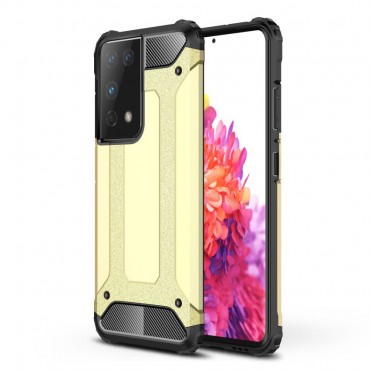 Strapabíró tok "Rock" Samsung Galaxy S21 Ultra készülékekhez - arany