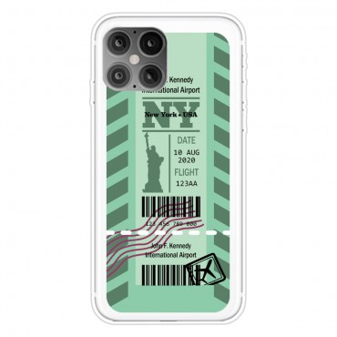 TPU gél tok "Planet Ticket" iPhone 12 Pro Max készülékekhez - New York