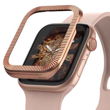 Védő keret Ringke "Bezel Styling" Apple Watch Series 4 / 5 / SE / 6 44mm készülékekhez - matte curve gold