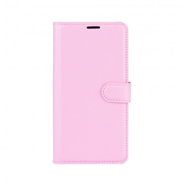 Nyitható tok "Litchi" Motorola Moto G8 Power készülékekhez - rózsaszín